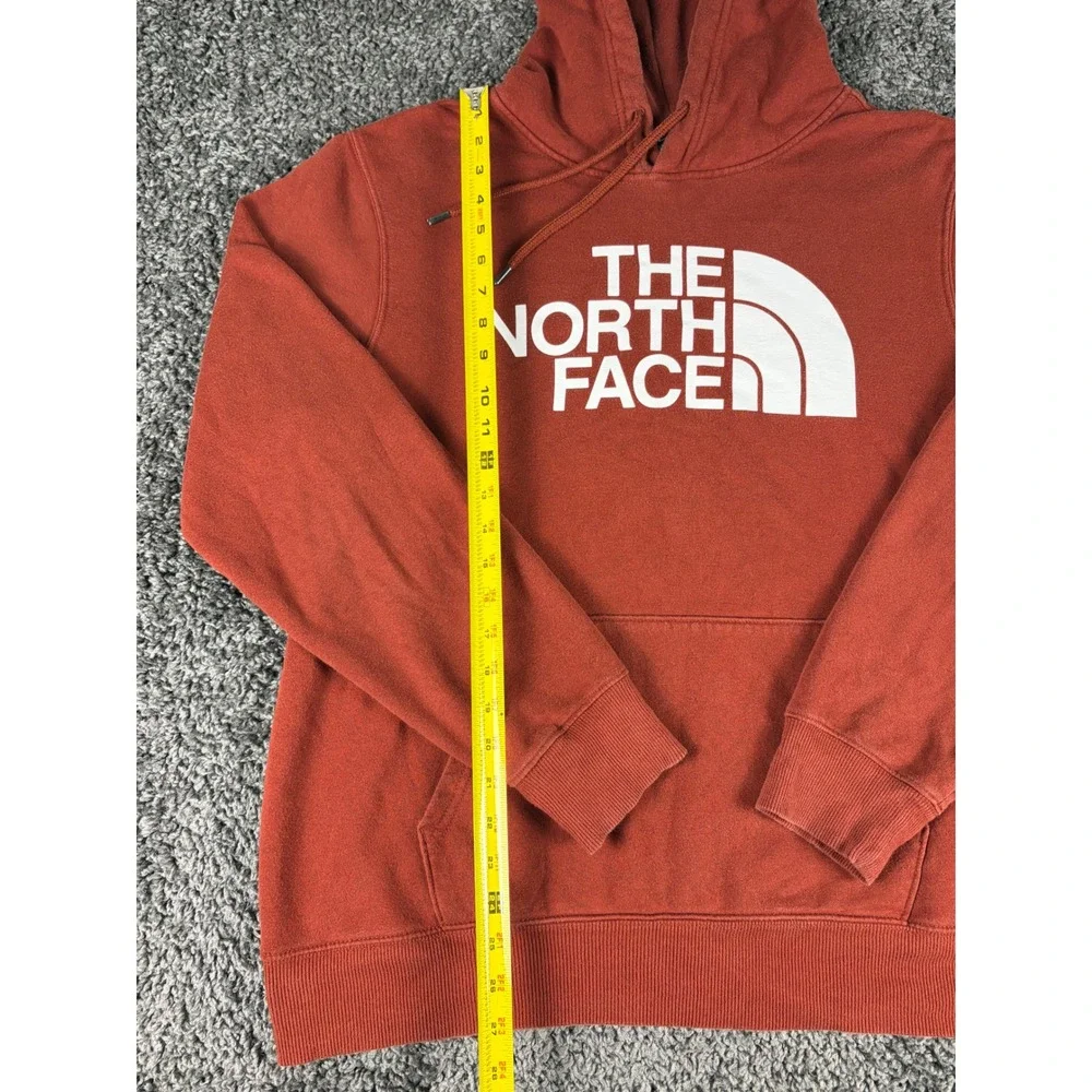 The North Face Mens Half Dome Logo Pullover Hoodie Rust Orange Large NF0A4M4B